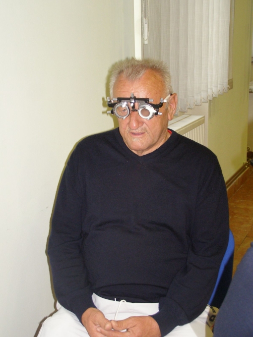 Slavo Kamenar jedan je od mještana općine Šenkovec koji su se odazvali besplatnom očnom pregledu