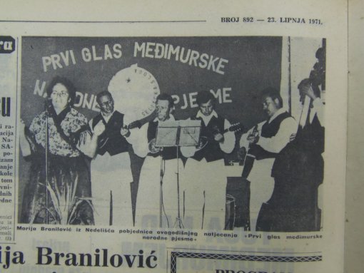 Marija Branilović na Međimurskoj popevki